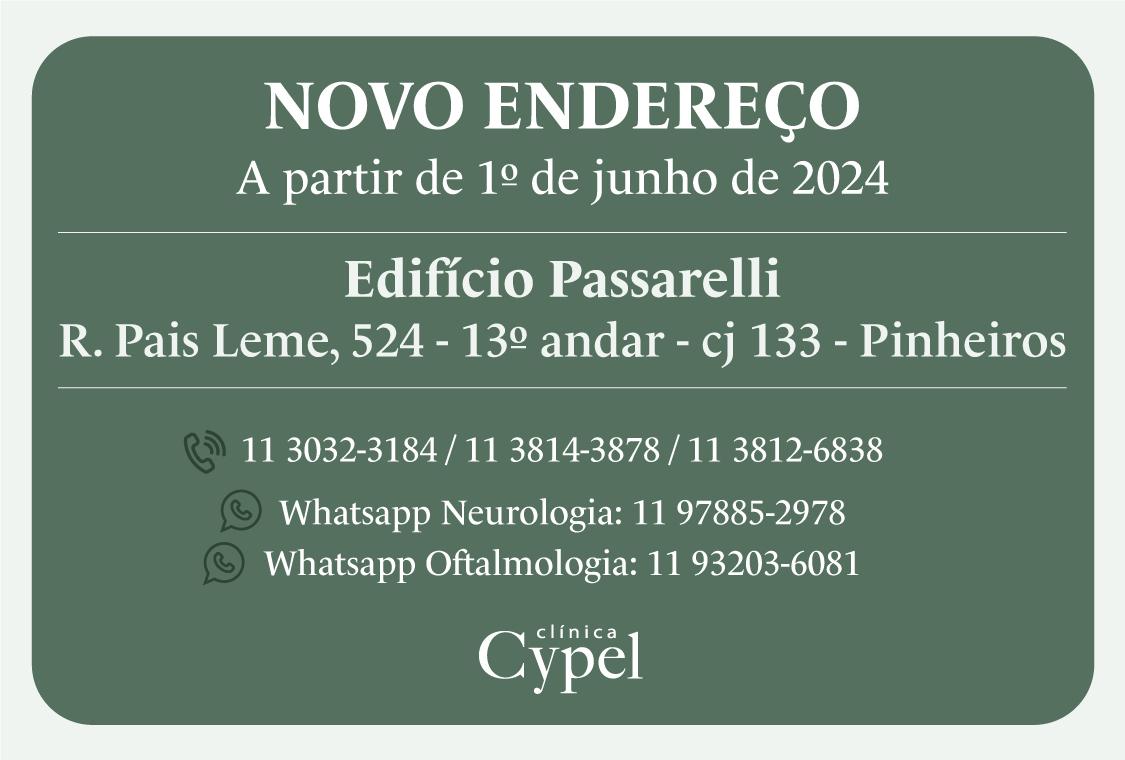 Clinica Cypel - Novo Endereço